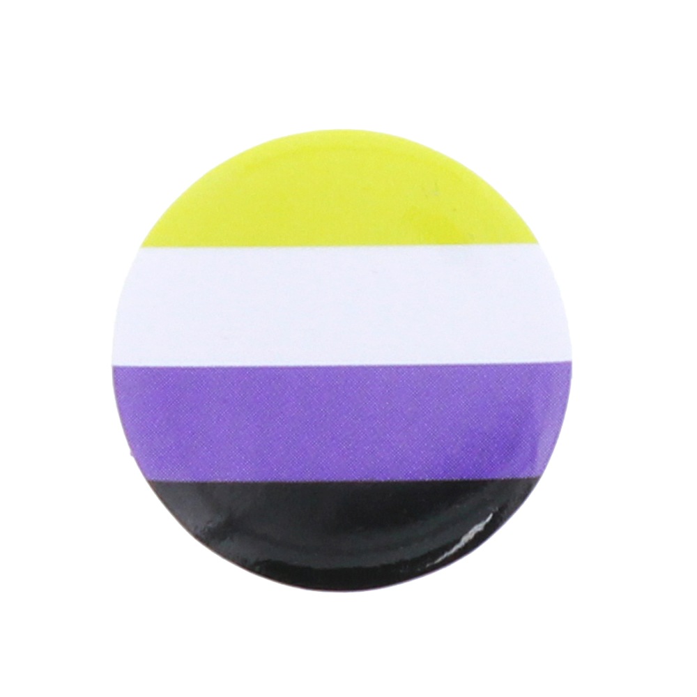 Zac's Alter Ego - Non-Binary Equality Flag Button pin - Mehrfarben